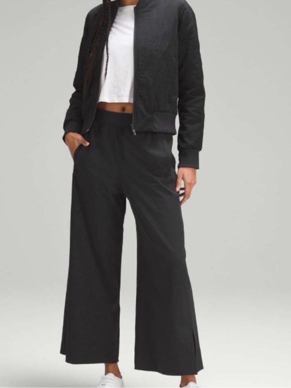 Lululemon Stretch Woven High-Rise Wide-Leg Cropped Pant